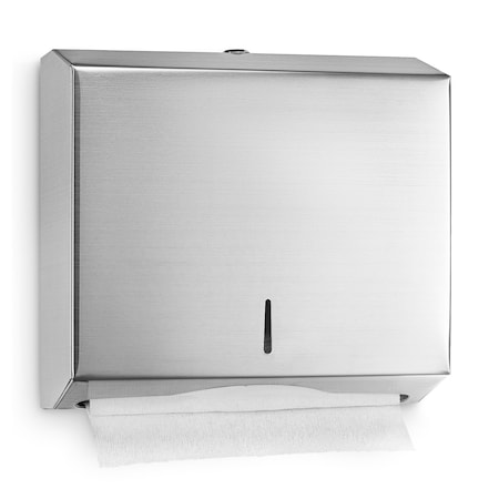 Alpine Industries Brushed Stainless Steel Multi-Fold/C-Fold Commercial Paper Towel Dispenser ALP481-MK